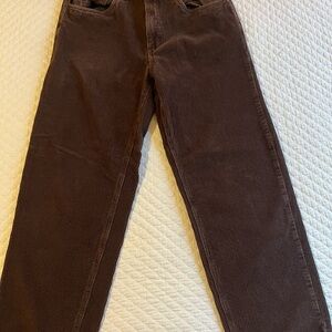 Empyre Brown Corduroy Pants Straight-Leg